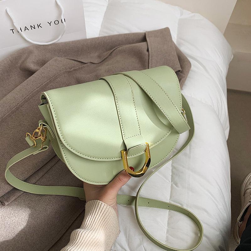 Bag Women's New Fashion Messenger Bag Solid Color Shoulder Armpit Bag