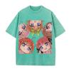 The Quintessential Quintuplets Printed Tee Men Women Washed Cotton T-shirts Manga Vintage T Shirt Unisex Short Sleeve Tshirt