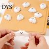 Sensory Stress Toy 4Pcs Mini Cartoon Bear Squeeze Toy, Relief White TPR Ball Focus Aid Hand Relaxation Fidget Party Favors