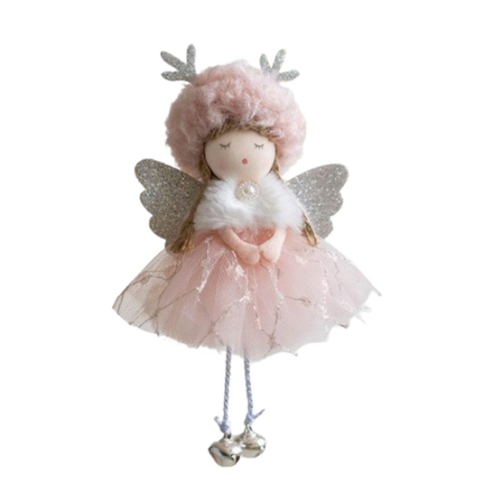 

Зроби сам Різдвяні Плюшеві Роги Оленя Ляльки Ангели Вишукана Прикраса Різдвяної Ялинки Подарунки для Вечірки рожевий