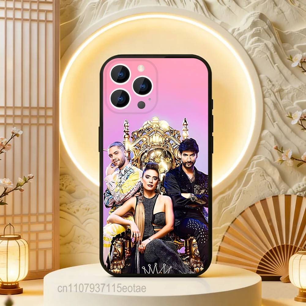 Queen of Flow La Reina Del Flow  Phone Case Silicone Soft For IPhone 16,17,15,11,13,12,14,Mini,Pro,Max,Plus,Air,E Black