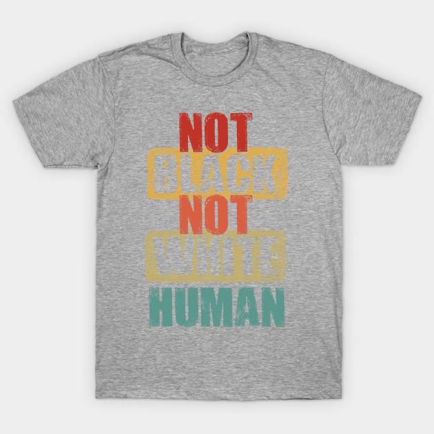 Unisex Fashion TShirt Black White Human Gift Print TShirt Plus Size S-5XL T-Shirt 100%Cotton Tops O Neck Short Sleeve Tees