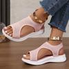 Fashion 2025 Ladies Shoes Slip-on Women's Sandals Summer Casual Sandals Women Flat with Shoes Female Round Toe Slingbacks Flat Sandals