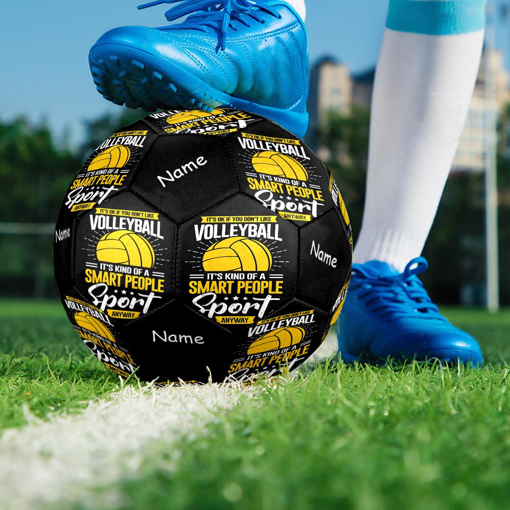 Custom Name volleyball Theme Size 5 Soccer Ball, Suitable for Both Indoor and Outdoor Matches, a Gift Suitable for Everyone.