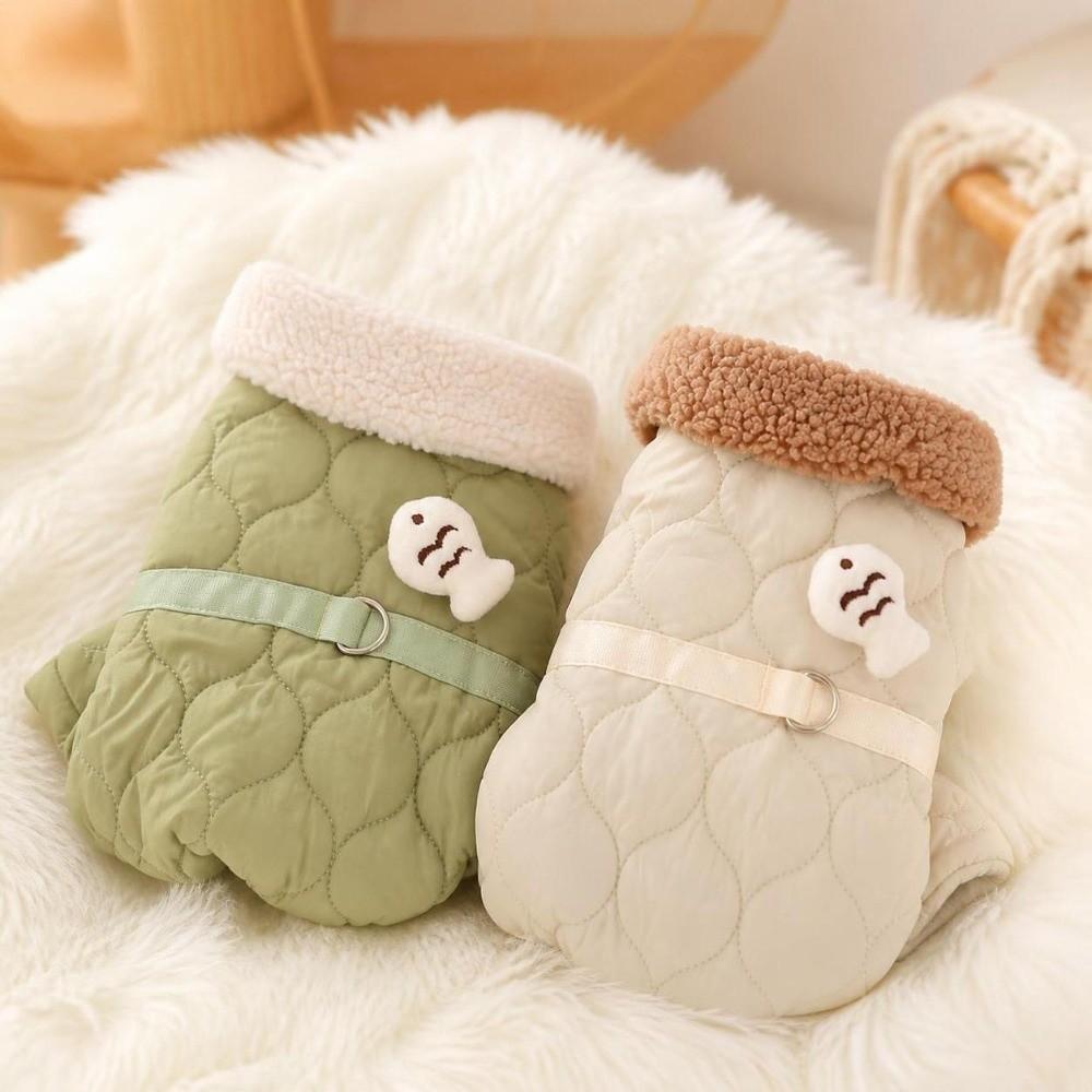 Windproof Dog Warm Clothes Winter Dog Vest Coat Fashion Dog Hiking Jacket  for Small Medium Dog
