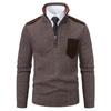 Maglione da uomo 2024 Business a collo alto in maglia grossa