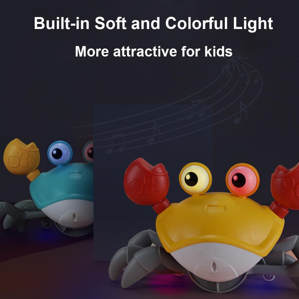 Crawling Crab Toy Baby Toys with Music & Light Tummy Time Toys Interactive Musical Toy for Toddlers