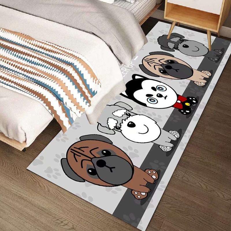 

Ковер для спальни, полный милых постельных принадлежностей, ковер для гостиной, полный комнаты, кристальный бархатный коврик, впитывающий напольный коврик 50x160cm