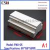 DIN Rail ABS Plastic Electrical Enclosure for PLC Control, 88x158x59mm