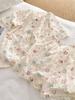 Summer Round Neck Short Sleeve Pajama Set for Women & Girls – Cute & Loose Fit