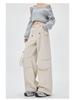 Korean Style Women's Casual Cargo Pants - Spring/Summer Straight Fit