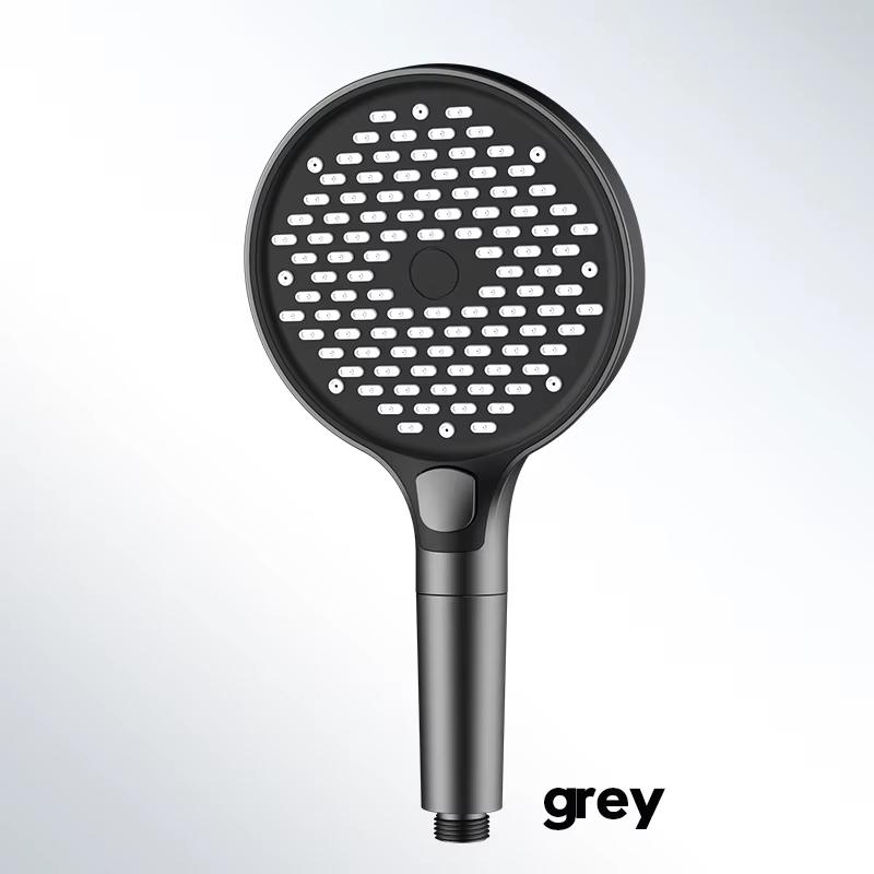 15cm Hochdruck Duschkopf Regendusche 3 Modi Duschköpfe Verstellbar Ein-Knopf Stopp Wasser Massage, Badezimmerzubehör