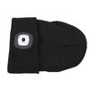 Winter Knitted Hat with Detachable Light Warm USB Rechargeable LED Headlamp Hat for Running Camping Cycling Fishing