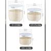 Rice Storage Container with Rice Dividers, 5kg/10kg/15kg Capacity, Airtight, Moisture-Proof, Large Capacity Storage Tank with Lid, 360-Degree Airtight
