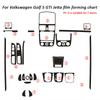 For VW Golf 5 GTI MK5 jetta Interior Central Control Panel Door Handle Carbon Fiber Stickers Decals Car styling Accessorie