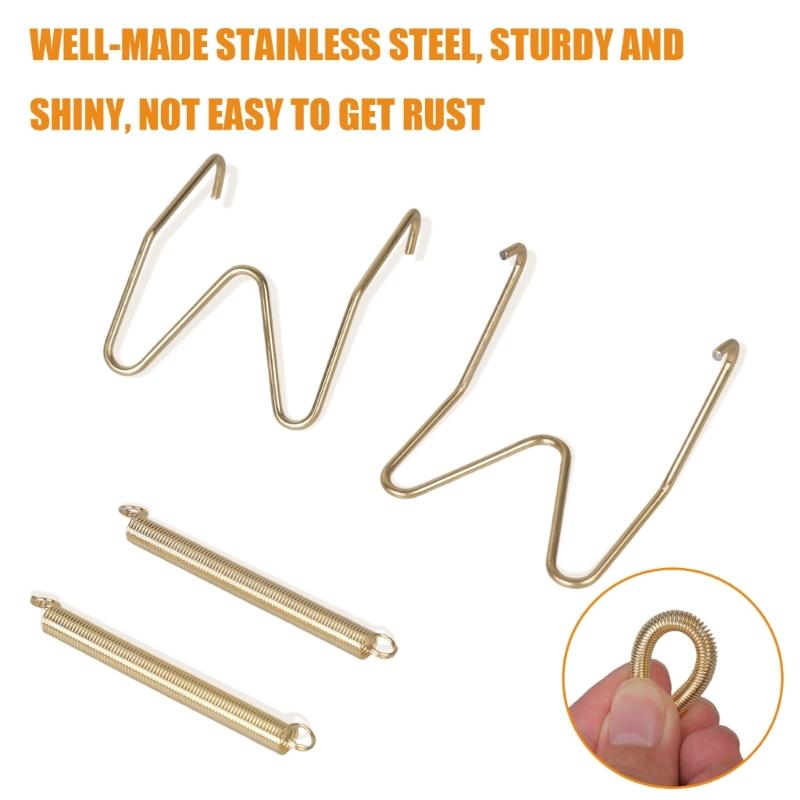 10Pcs W Type Hide Plate Hook Rustproof Steel Construction For Securely Hanging Dishes