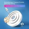 Solar Car Air Freshener Car Perfume Suspension Rotating Car Solid Perfume Aromatherapy ABS Double Ring Car Decoration