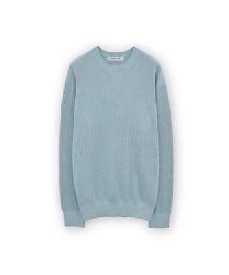Beulaunyadeu High Density Crewneck Knit, Blue Gray