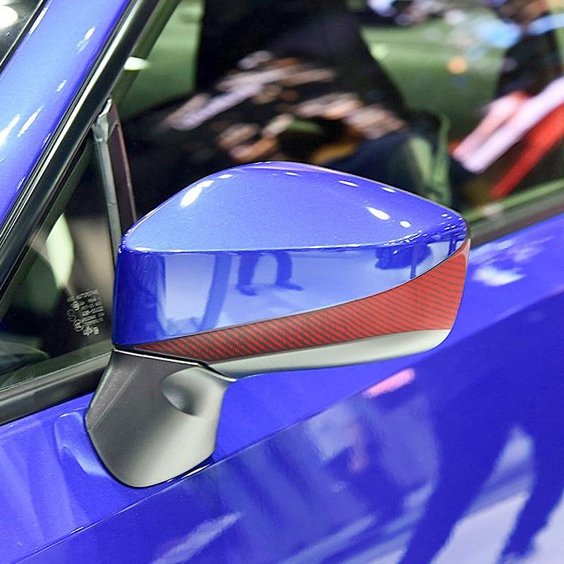Carbon Fiber Car Rearview Mirror Decoration Cover Trim Side Rear View Mirror Decor Decal Stickers For Subaru BRZ For Toyota