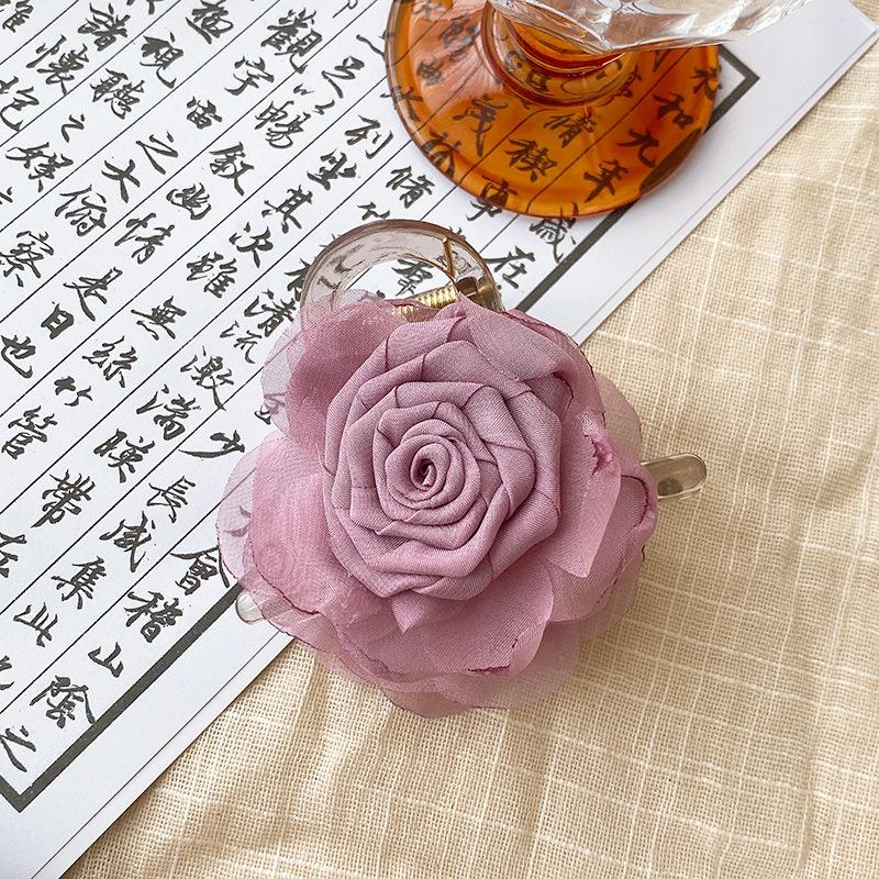 

Atmospheric Aesthetics New Chinese Style Floral Hair Claw Clip, Vintage Inspired Hair Accessories, Perfect Gift