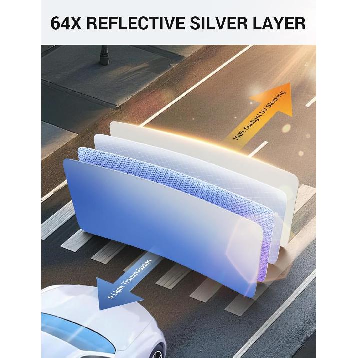 Proadsy 2025 Upgrade Front Windshield Sun Shade Foldable RAV4 Sunshade Protector Fit -2025 RAV-4 SUV Crossover, TRD Off-Road, LE XLE Premium Limited