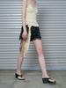Lami Strap Point Satin Pants (Black Color)