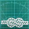 Rope Cutting Dies Flat Knot Metal Die Cuts Embossing Stencil-for DIY Photo-Decor