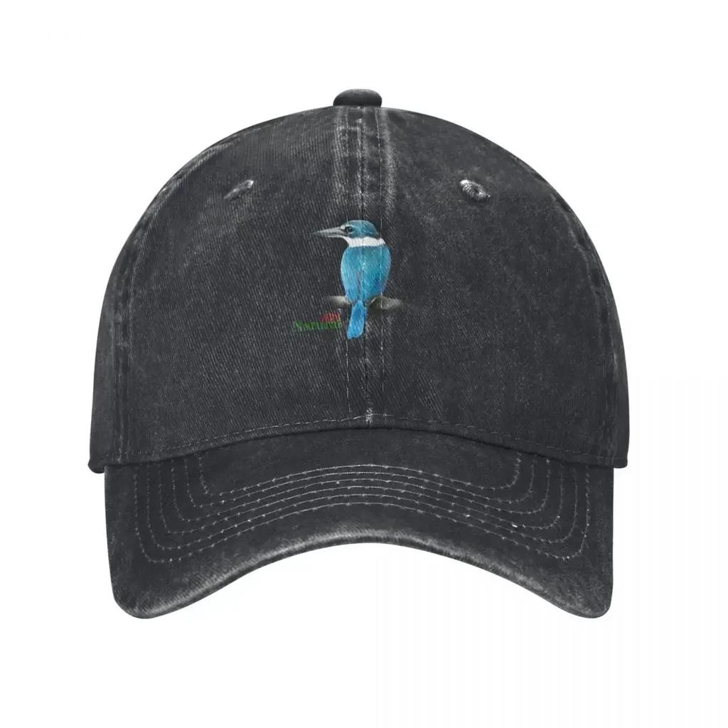Whitecollared Kingfisher Baseball Cap Hard Hat Golf Cap GentleUnisex Hat Womens Hats Unisexs