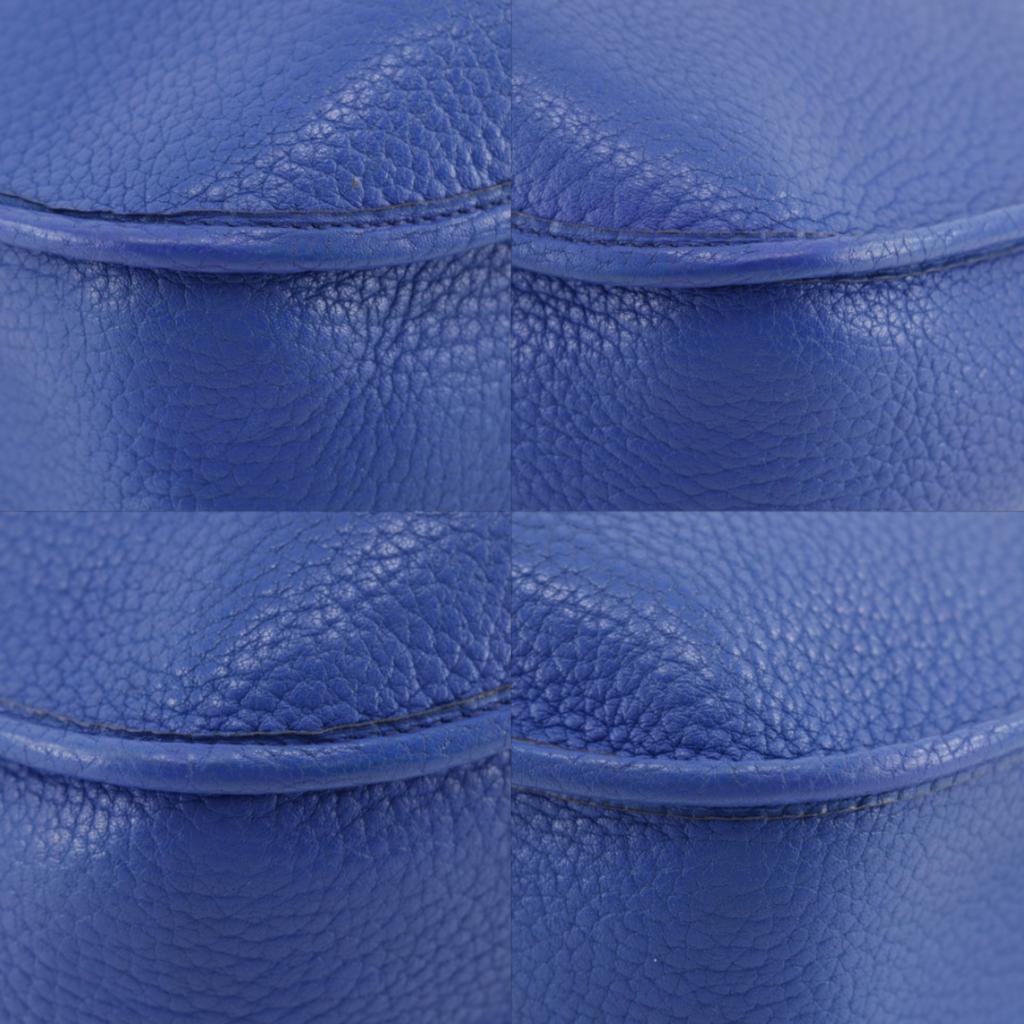 HERMES Evelyne1 GM Shoulder Bag Evelyn Blue / Gold Hardware Ardenne Women Used