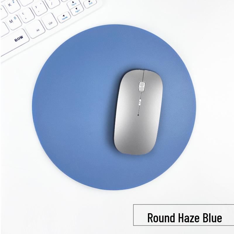 Customizable Multi-Color PU Leather Mouse Pad - Durable, Dirt-Resistant, Available In Square or Round Shapes.