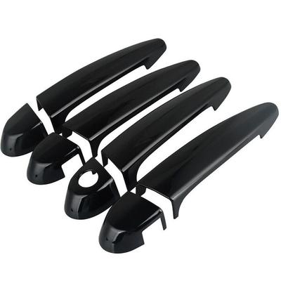 4Pcs/Set para BMW E87 E90 E91 E92 E93 F30 X1 X2 X3 X4 X6 Maçaneta da porta Capa Trims ABS Plástico Preto Brilhante Acessórios de carro Decoração