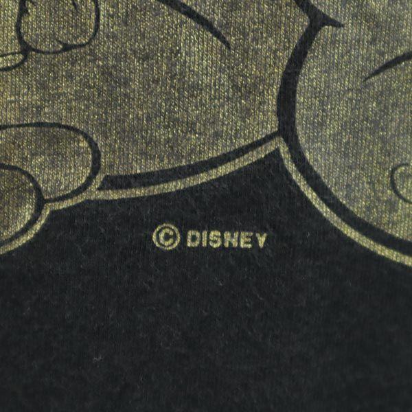 Disney 90s Old USA Made Mickey Mouse Short Sleeve T-shirt M Black Series Men's Used