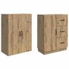 Cabinet Set 2 Pcs Artisan Oak Wood Based Material