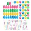 90Pcs Bobbin Thread Buddies Silicone Clamps Fixing Clips Plastic Sewing Supplies
