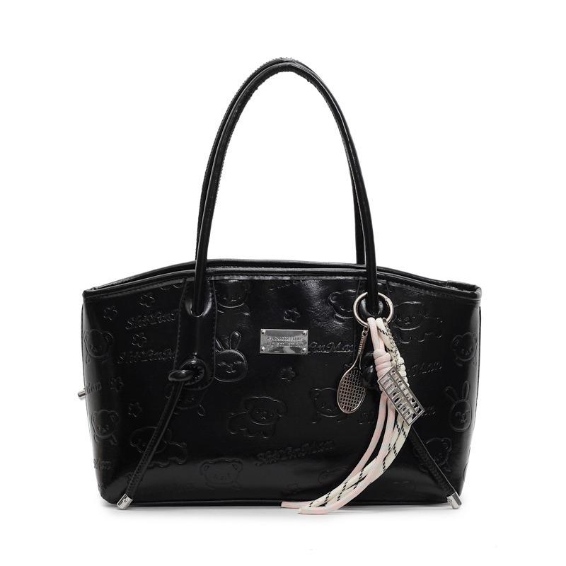 

Premium texture underarm women s bag new trendy fashion casual versatile shoulder bag large capacity tote bag without pendant чорний