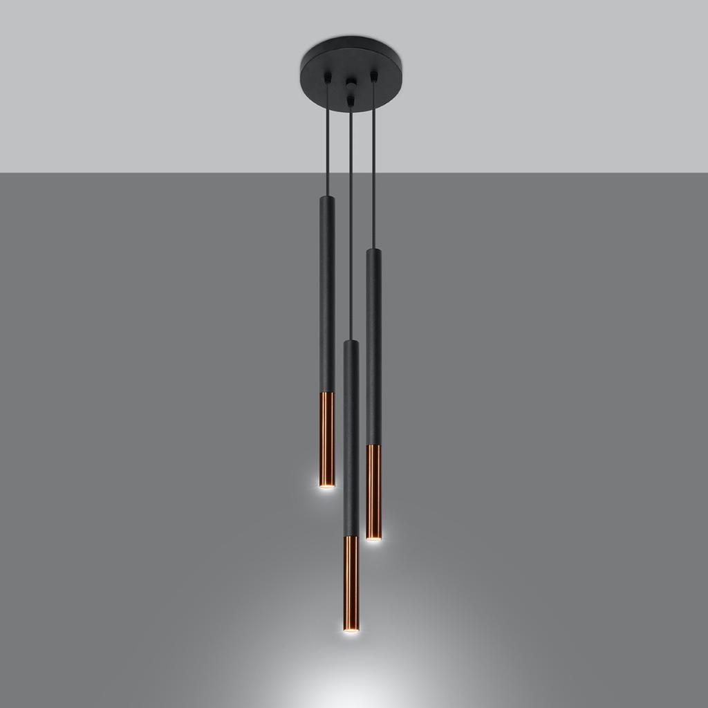 Lampa Wisząca Arenio 3 G9 Czarny Lumilo 08.189.90