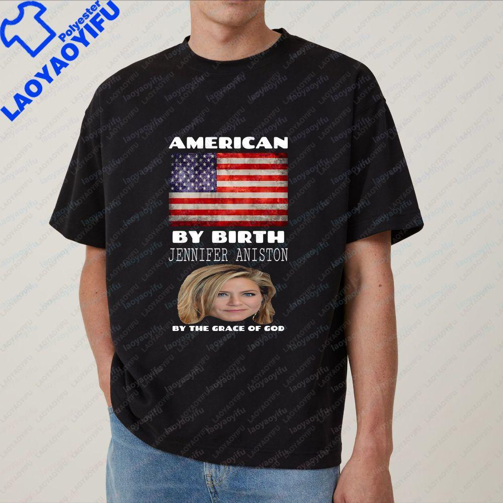 Retro Jennifer Aniston Printed Blouse Genderneutral Trendy ShortSleeved TShirt Suitable for Both Unisex and WoUnisex S