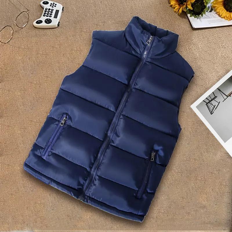 Korean Style Trendy Vest for Men Autumn and Winter New Slim Fit Down Cotton Waistcoat Youth Cotton Vest Jacket Outer Wear