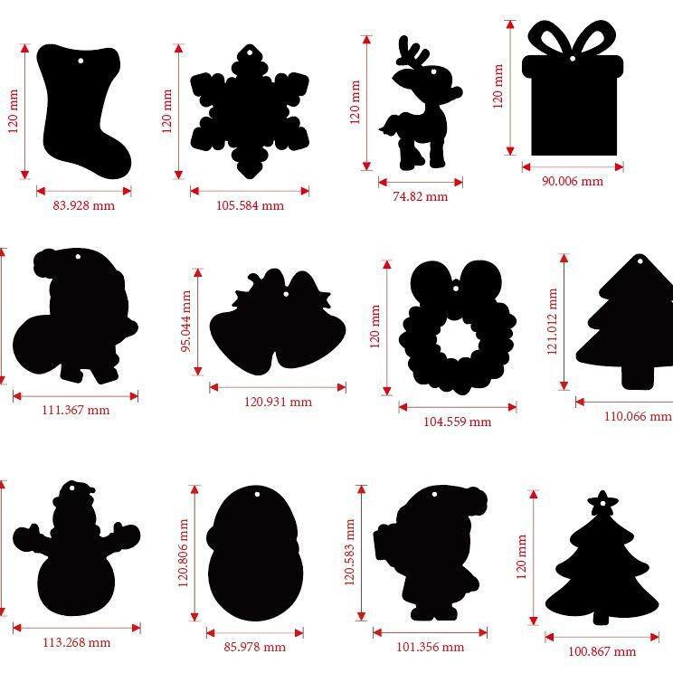 Cross-Border Christmas DIY Scratch Art Bookmarks for Kids - Holiday Gifts and Decorations