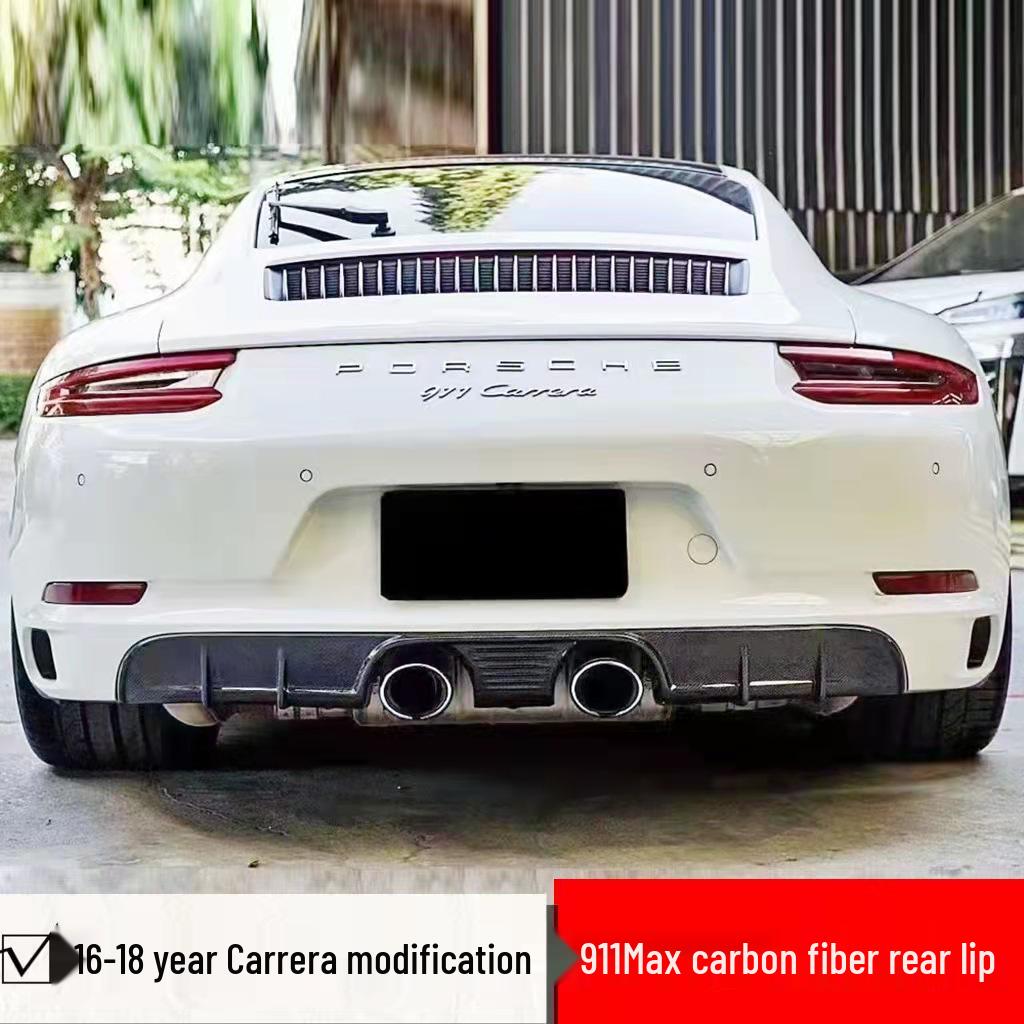 

16-18 Porsche 911 MAX Style Задняя губа из углеволокна для 991.2 Carrera Sports Upgrade