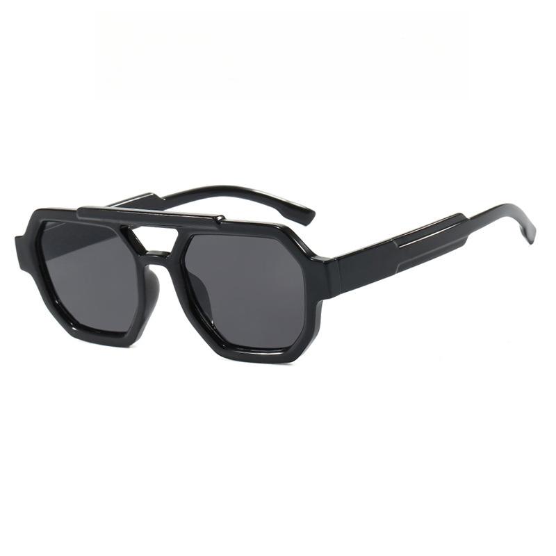 

Double Beam Polygon Women s Stylish Sunglasses Latest Versatile Ink Vintage Style Simple Daily Shopping Photo Accessories