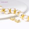 11MM Metal Big Beads Caps 18K Gold Plated Brass Flower Bead Cap For Jewelry Making DIY Bracelets Earrings Beading Findings