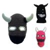 Knit Full Face Balaclava Hiking Scarves Devil Horn Balaclava Ski Halloween Hat