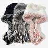 New Winter Windproof Warm Cute Bear Ear Knit Hat With Soft Ear Protection