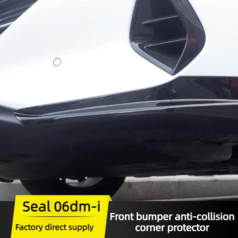 Fit For BYD Seal 06 Dmi Front Lip Front Spoiler Bumper Anti Collision Corner Molding Strip Front Face Modification Parts