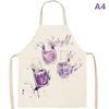 Nail Polish Flax Bib Apron Adult Women Men For Kitchen 65X53Cm Finger Manicure Tech Painting Nail Products