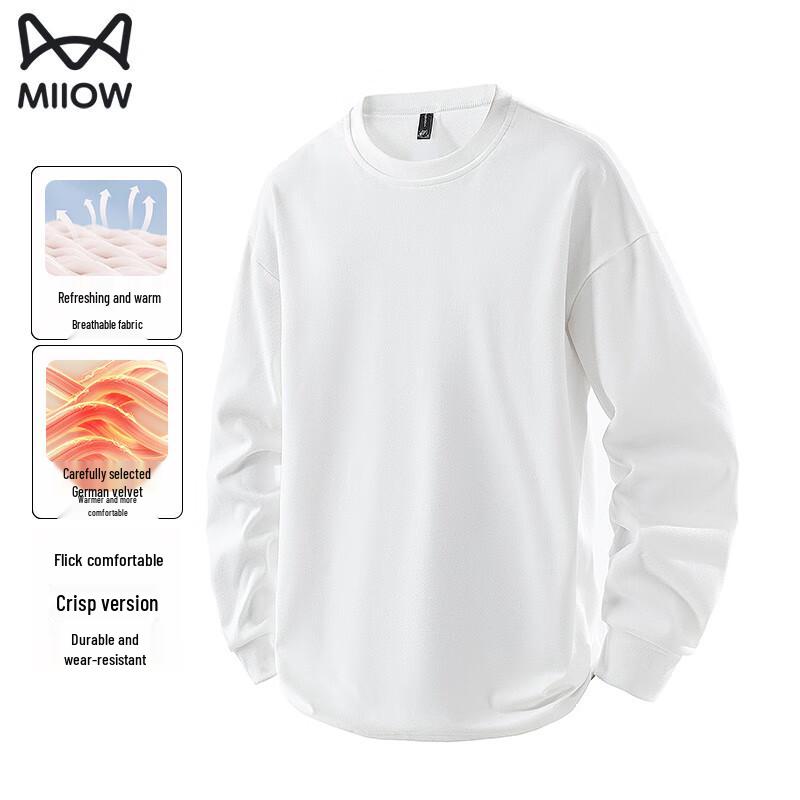 Men s Double-Sided De Velvet Thermal Long Sleeve T-Shirt 2XL