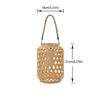 Waterproof Rattan Solar Lanterns Soft Light Elegant Design Solar Bulb Lights Bamboo Weaving Rechargeable LED Solar Lantern
