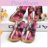 Pet Anti-slip Breathable Shoes For Small And Medium Dogs Plush Lined For Fall And Winter