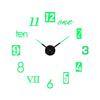 DIY Luminous Wall Clock Silent Movement Easy-to-read Decorative Modern Wall Clock for Living Room Bedroom